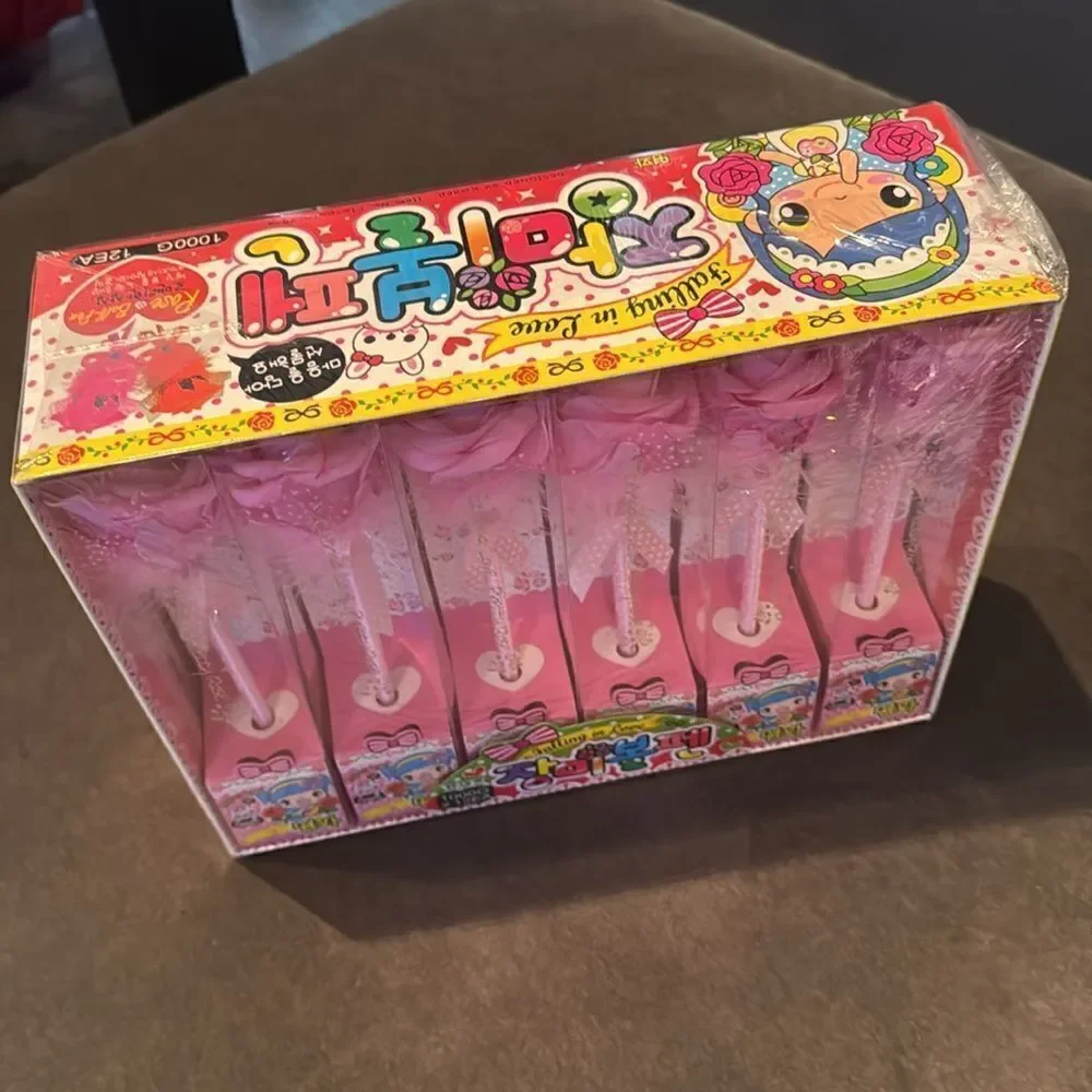 Novelty Pink Rose Birthday Valentines Gift Pens 12 Pack (Individually Boxed) NEW